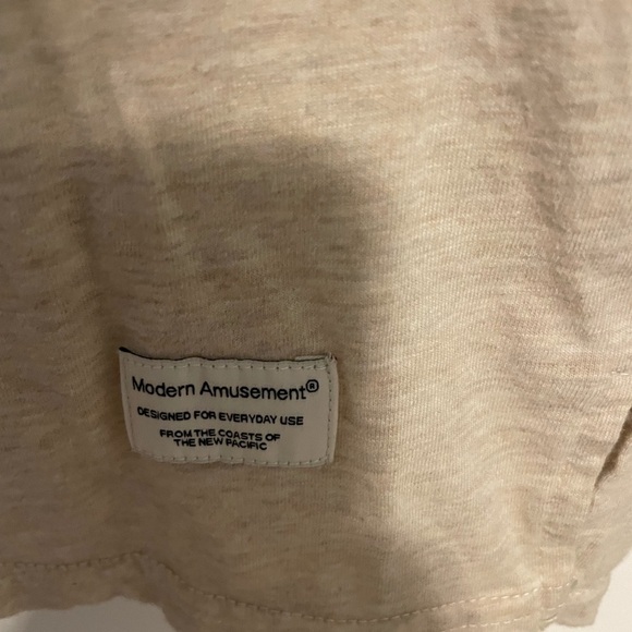 Modern Amusement Tan Short Sleeve Tee - Picture 3 of 5